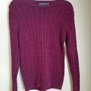 Karen Scott pullover cable knit sweater